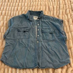 Abercrombie & Fitch Chambray denim button down